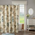 Madison Park 72 x 72 in. Quincy Printed Cotton Shower Curtain - Khaki MP70-4246